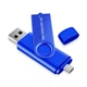 USB Флешка 2в1 256ГБ Type-C/USB для телефона, компьютера OTG Microdrive Синий - изображение 1