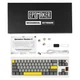 Клавиатура Epomaker Shadow-X 70 Mulan Switch Hot-Swap LCD Screen RGB Wireless/Bluetooth/USB UA White (SHX-W-M) - изображение 12