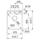 Мийка кухонна Franke Maris MRG 610-37 TL чорний матовий (114.0668.864) - зображення 3