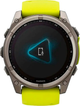Smartwatch Garmin fenix 8 51mm Solar Sapphire Titanium With An Amp Yellow and Graphite Silicone Band (010-02907-21) - obraz 6