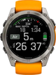 Smartwatch Garmin fenix 8 51mm AMOLED Sapphire Titanium with Spark Orange and Graphite Silicone Band (010-02905-11) - obraz 4