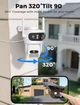 Уличная IP WIFI Камера видеонаблюдение Besder A22QQ12МП ТРИ объектива ICSEE - изображение 4