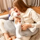 Подушка для кормления Sei Design диванчик хлопок антиаллергенное волокно полоска мятная 60х70х16 см (4820227288472) - изображение 10