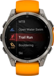 Smartwatch Garmin fenix 8 47mm AMOLED Sapphire Titanium with a spark Orange and Graphite Silicone Band (010-02904-11) - obraz 6