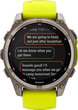 Smartwatch Garmin fenix 8 47mm Solar Sapphire Titanium with Amp Yellow and Graphite Silicone Band (010-02906-21) - obraz 6