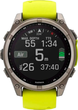 Smartwatch Garmin fenix 8 47mm Solar Sapphire Titanium with Amp Yellow and Graphite Silicone Band (010-02906-21) - obraz 9