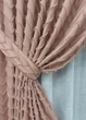Комплект штор VR-Textil Лен Букле 200х270 2шт и Тюль 600х270 1811ш-115т Пудровый с белым 71-046/7 - изображение 4