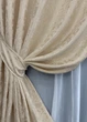 Комплект готовых штор VR-Textil Лен мрамор Pavliani VO № 1713ш айвори 100х270см 2 шт (31-891) - изображение 5
