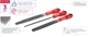 Набір напилків 3шт. INTERTOOL HT-3703 - зображення 7