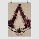 Постер Кредо ассасина, лого, коллаж, Assassin's Creed, A3 42×28 см (id0704) - изображение 1