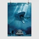 Постер Світ Юрського періоду, Мозазавр та акула, Jurassic World, A3 42×30 см (id4081) - зображення 1