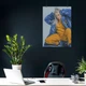 Постер Билли Айлиш в синей пижаме, Billie Eilish, A3 42×30 см (id3869) - изображение 3