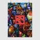 Постер Дота 2, коллаж всех персонажей, Dota 2, плакат для геймера, A3 42×30 см (id2416) - изображение 1