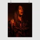 Постер Билли Айлиш, коричневый фон, Billie Eilish, A3 42×30 см (id3872) - изображение 1