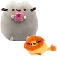 Набір М'яких іграшок 2Life Пушин кет з пончиком 23х25 см Сірий і Pusheen cat 8х7 см з Левом Оранжевим n-11597 - зображення 1