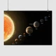 Постер Солнечная система, схема (англ), Sol System, A3 30×42 см (id3347) - изображение 1