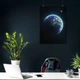 Постер Земля и Луна из космоса, Earth, Moon, A2 60×43 см (id1794) - изображение 3