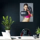 Постер Девушка в боксёрских перчатках, A1 85×60 см (id5409) - изображение 3