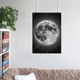 Постер Луна на фоне звёзд, Moon, A3 42×30 см (id4255) - изображение 6