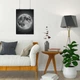 Постер Луна на фоне звёзд, Moon, A3 42×30 см (id4255) - изображение 8