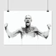Постер Конор Макгрегор, стилізація, чорно-білий, Conor McGregor, A3 30×42 см (id1333) - зображення 1