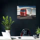 Постер Грузовик Мерседес красный на мосту, Mercedes, A3 30×42 см (id3997) - изображение 3