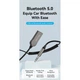 FM модулятор Vention AUX TRS 3.5мм USB Bluetooth 5.0 Coiled Cable 1.5M Gray Zinc (NAGHG) - зображення 6