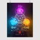 Постер Дота 2, Инвокер, Carl the Invoker, Dota 2, плакат для геймера, A3 40×30 см (id2319) - изображение 1