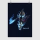 Постер Дота 2, Абаддон, Abaddon, Dota 2, плакат для геймера, A3 42×30 см (id2022) - зображення 1