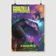 Постер Ґодзілла, стилізація під ретропостер, Godzilla 2 (2019), A2 60×43 см (id3745) - зображення 1