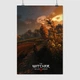 Постер Ведьмак Геральт, Плотва и подсолнухи, Witcher 3, A3 42×28 см (id4017) - изображение 1