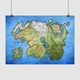 Постер Тамриэль, карта, Tamriel, Elder Scrolls, TES, A3 30×42 см (id6586) - изображение 1