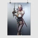 Постер Ведьмак, Цири с мечом, Witcher, A2 60×41 см (id0451) - изображение 1