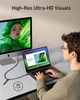 Kabel Anker USB-C - USB-C 240W 20 Gbps 4K Video Transfer Bio-Nylon 0.9 m Black (A80N1H11) - obraz 5