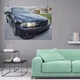 Постер BMW E39, чёрный БМВ седан 5-й серии с тюнингом, A3 30×42 см (id1268) - изображение 8