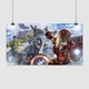 Постер Мстители, Эра Альтрона, все персонажи, Avengers, A3 23×42 см (id2159) - изображение 1