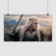 Постер Властелин колец, эльф Трандуил, Lord Of The Rings, A3 24×42 см (id1980) - изображение 1