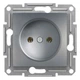 Розетка Schneider Electric Asfora без заземлення сталь EPH3000162 - зображення 1