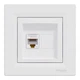 Компьютерная розетка Schneider Electric Asfora RJ45 кат. 5Е UTP белая EPH4300121 - изображение 3
