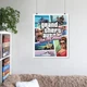 Постер ГТА, Grand Thief Auto, GTA Vice City Stories, плакат для геймера, A3 37×30 см (id3715) - изображение 6