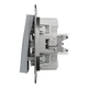 Выключатель двухклавишный Schneider Electric Asfora сталь EPH0300162 - изображение 4