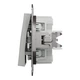 Выключатель двухклавишный Schneider Electric Asfora алюминий EPH0300161 - изображение 2