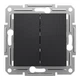 Выключатель двухклавишный Schneider Electric Asfora антрацит EPH0300171 - изображение 8