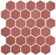 Мозаика керамическая Котто керамика HEXAGON H 6015 Coral 295х295 мм красная для летней кухни - изображение 1