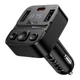 Автомобильный FM модулятор HOCO E87 Delta car BT FM transmitter (2USB/1Type-C, 35W/3A, PD/QC) - изображение 1