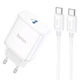 Сетевое зарядное устройство HOCO C104A PD 20W Type-C to Type-C (White) (166552) - изображение 1