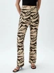 Брюки женские H&M 271058091 36 Бежевые с коричневым (2727000059989) - изображение 1