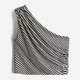 Топ женский H&M 271210949_stripe XL Черный с кремовым (2727000076108) - изображение 1
