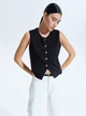 Жилет женский H&M 271235327 S Черный (2727000082369) - изображение 1