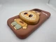 Детский резиновый чехол Labubu для Apple iPhone 13 / 14 / 15 с подставкой держателем Коричневый - изображение 5